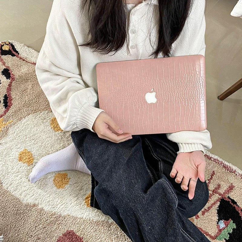 Pink Leather Macbook Cover パソコンカバー R00881