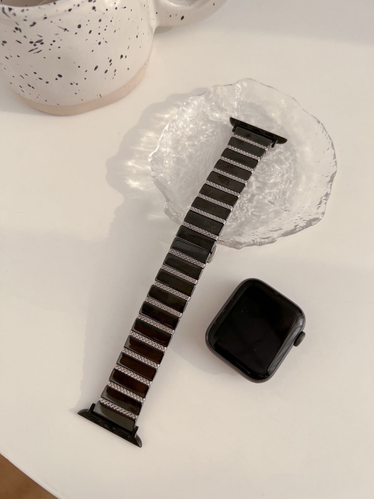 Elegant Ceramic Apple Watch Band R01163