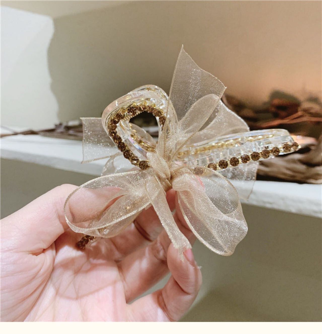Lace Ribbon Hair Clip R01153