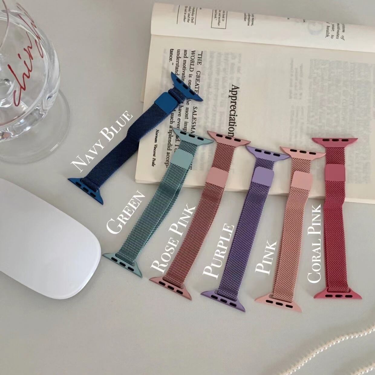 Simple Skinny Colorful Magnet Apple Watch Band シンプルスキニーカラフルマグネットバンド R01257