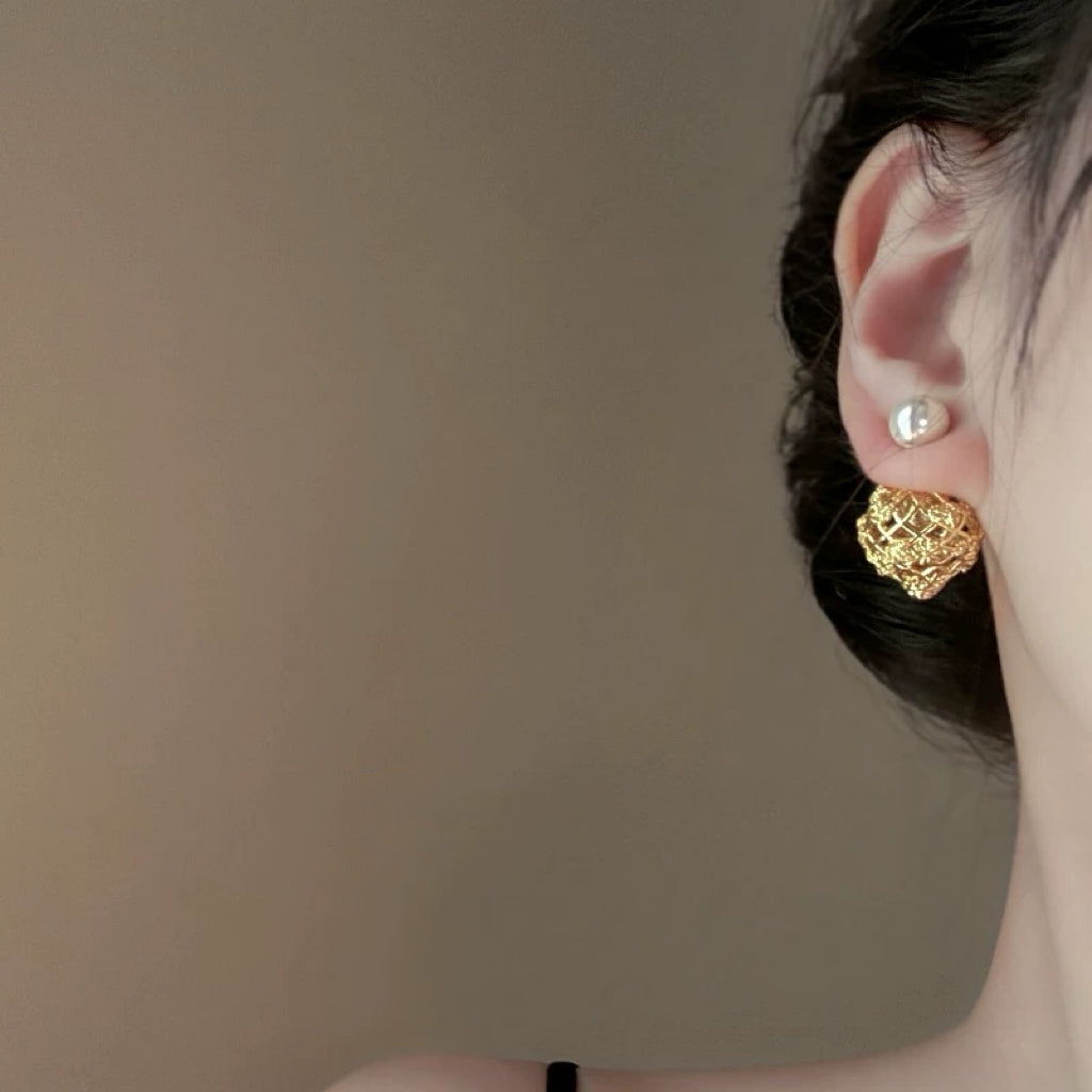 "Gold Flower Bomb" Earring "ゴールドフラワーボム"ピアス R02064