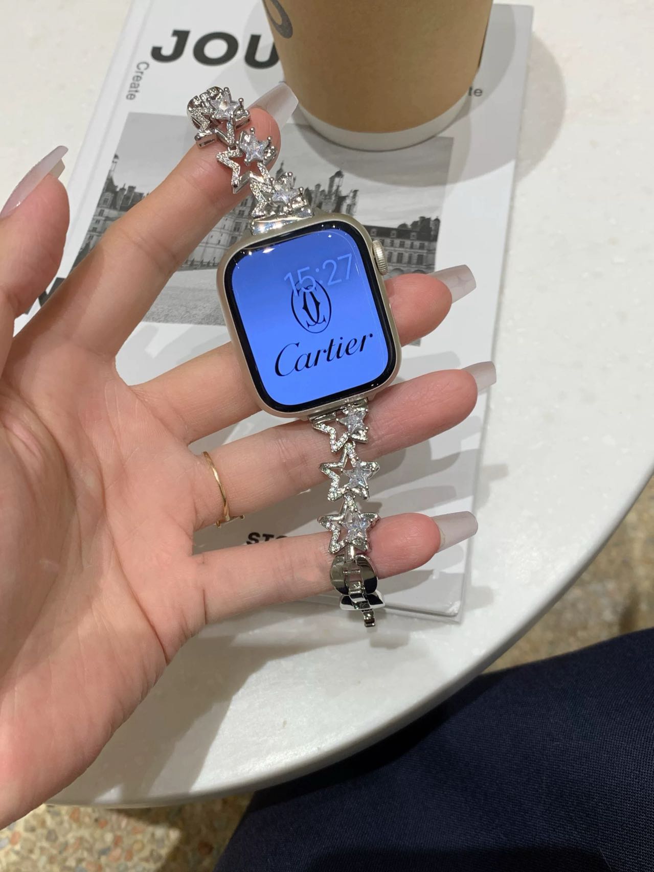Shining Star Bracelet Apple Watch Band キラキラスターブレスレット風AppleWatchバンド R02048