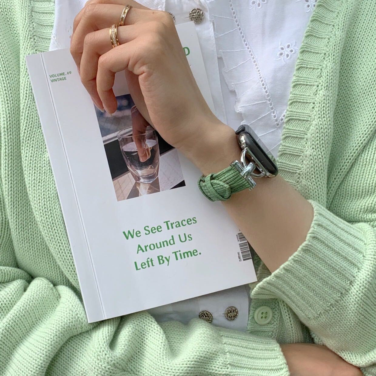 Light Color Leather Apple Watch Band ライトカラーレザーApple Watchバンド R01265