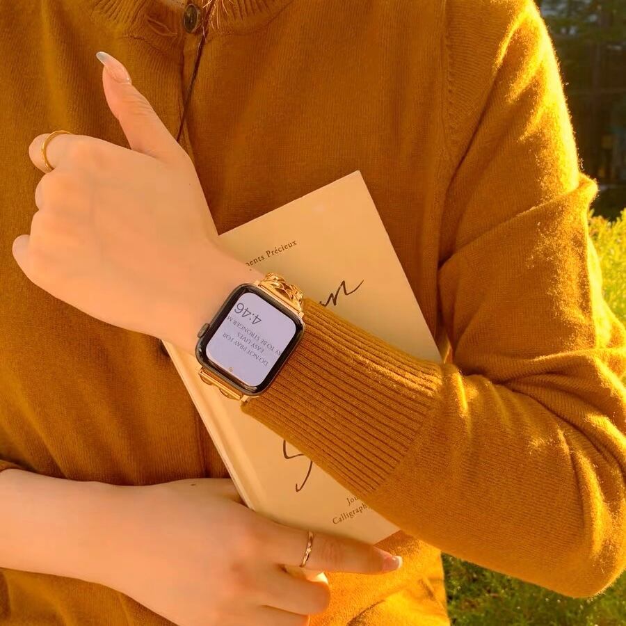 Gold Apple Watch Band ゴールドアップルウォッチバンド R01276
