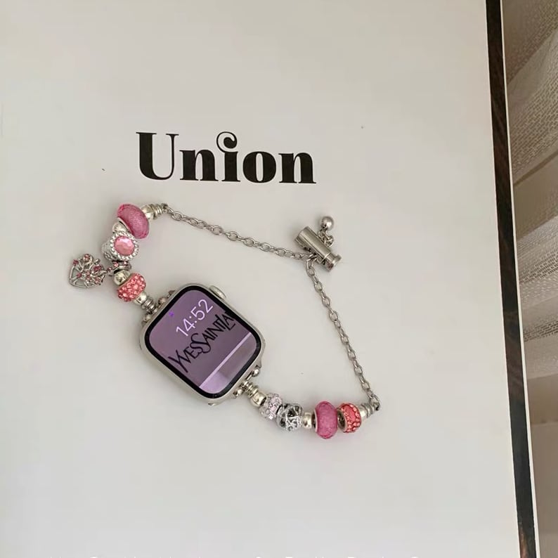 Cute Charm Bracelet Apple Watch band かわいいチャームのブレスレット風Apple Watchバンド R01411