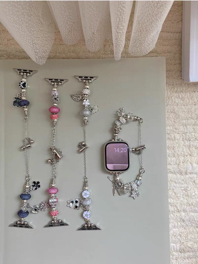 Cute Charm Bracelet Apple Watch band かわいいチャームのブレスレット風Apple Watchバンド R01411