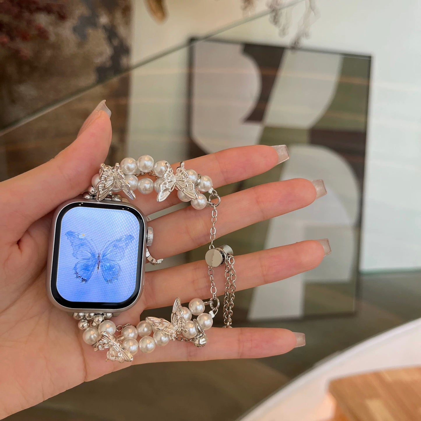 Flower Bracelet Apple Watch Band フラワーブレスレットAppleWatchバンド R02063