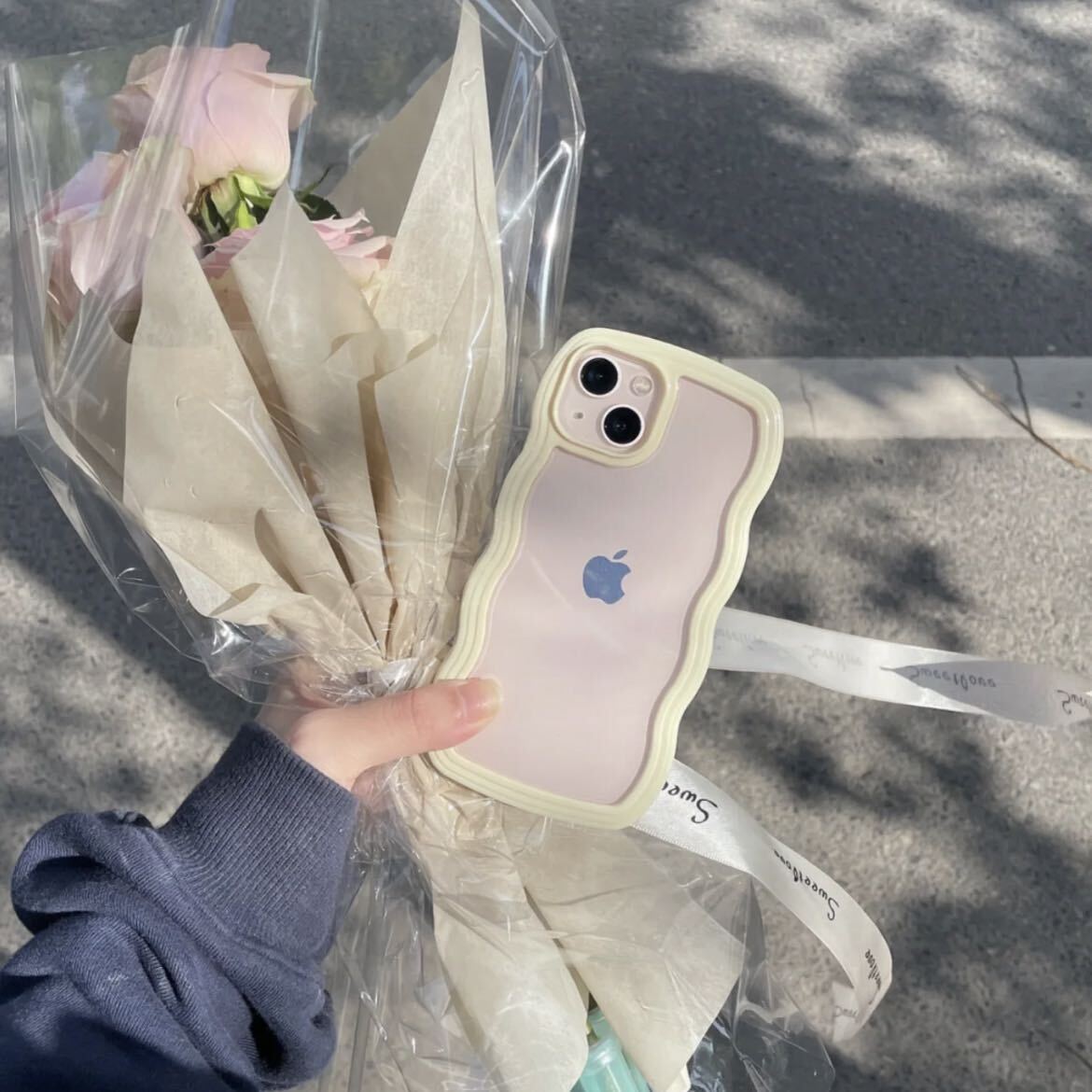 Wave Flame Colorful Clear iPhone case ウェーブフレームカラフルiPhoneケース R01221