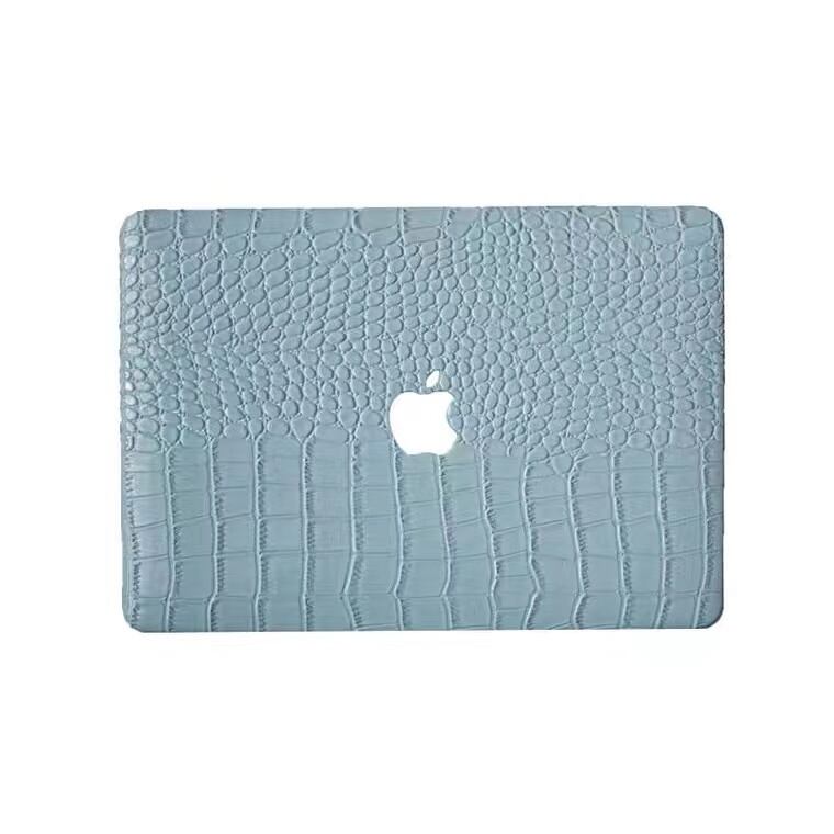 Light Blue Leather MacBook Cover ライトブルーレザーマックブックカバー MC0024