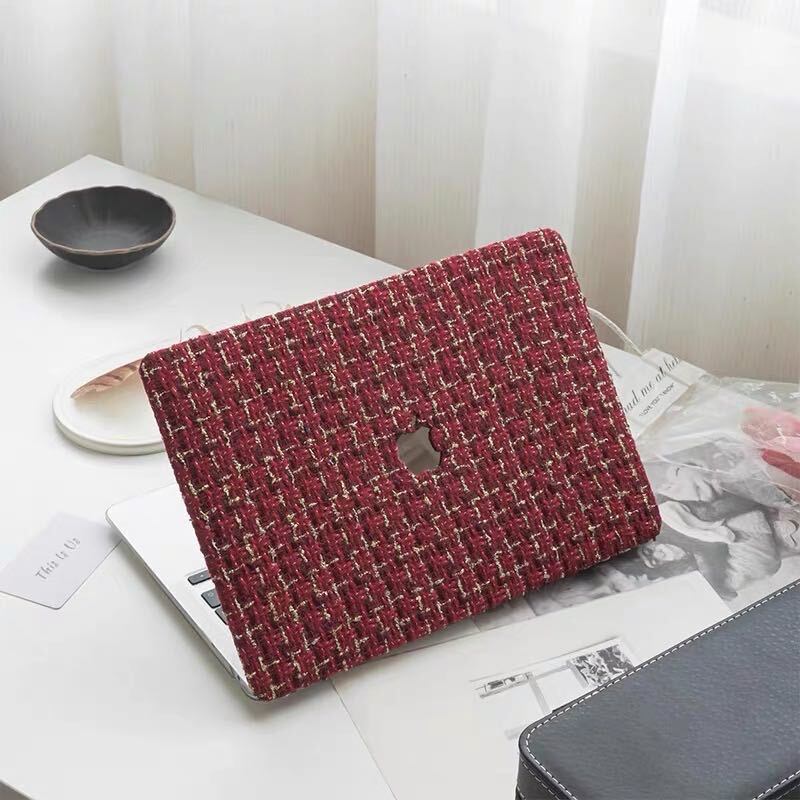 Red Tweed MacBook Cover レッドツイードMacBookカバー R01417
