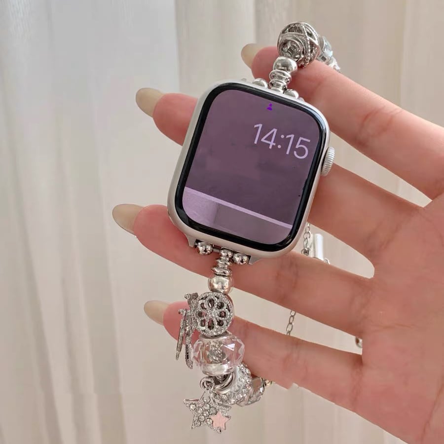 Cute Charm Bracelet Apple Watch band かわいいチャームのブレスレット風Apple Watchバンド R01411