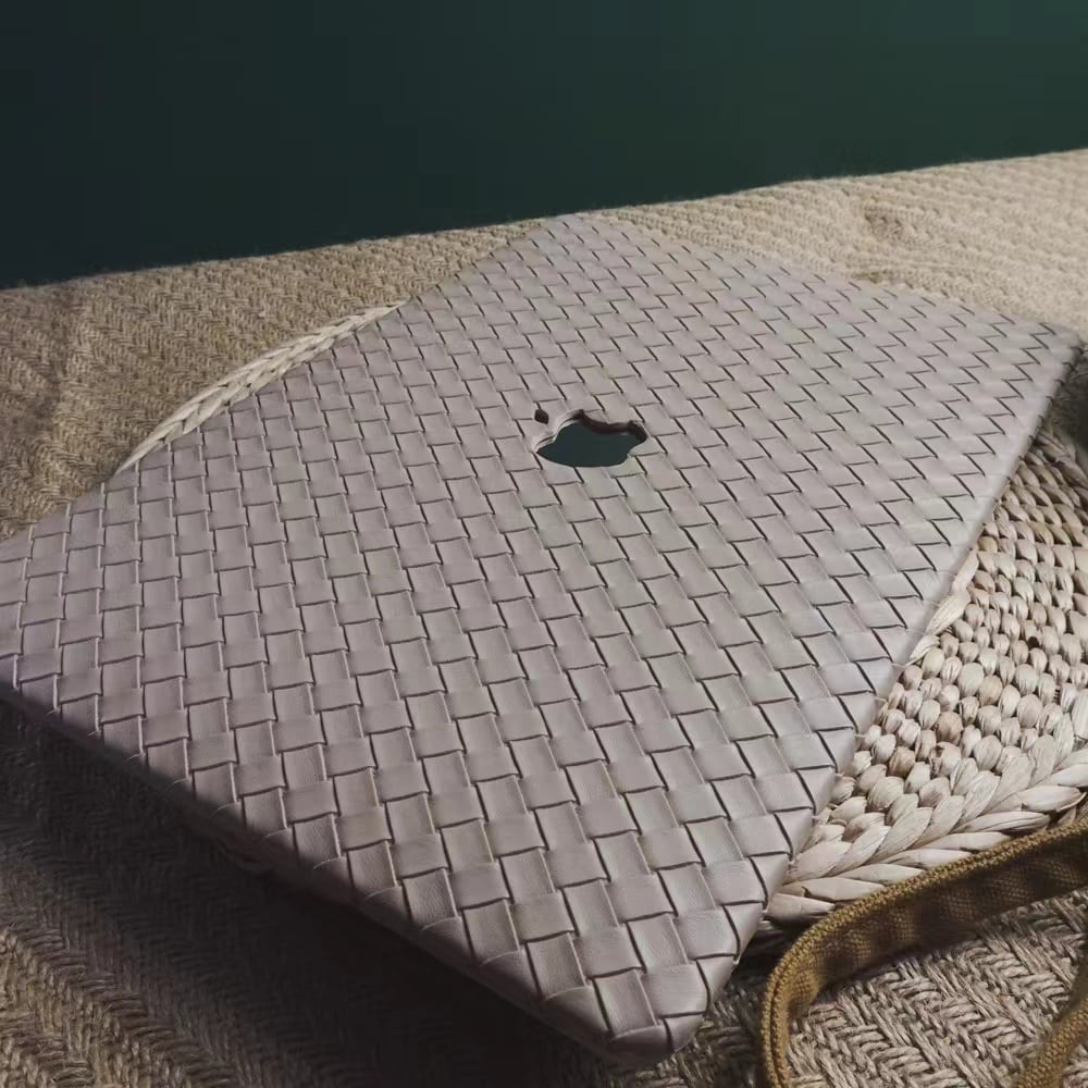 Milk tea Weave MacBook Cover ミルクティー編みMacBookカバー R01196