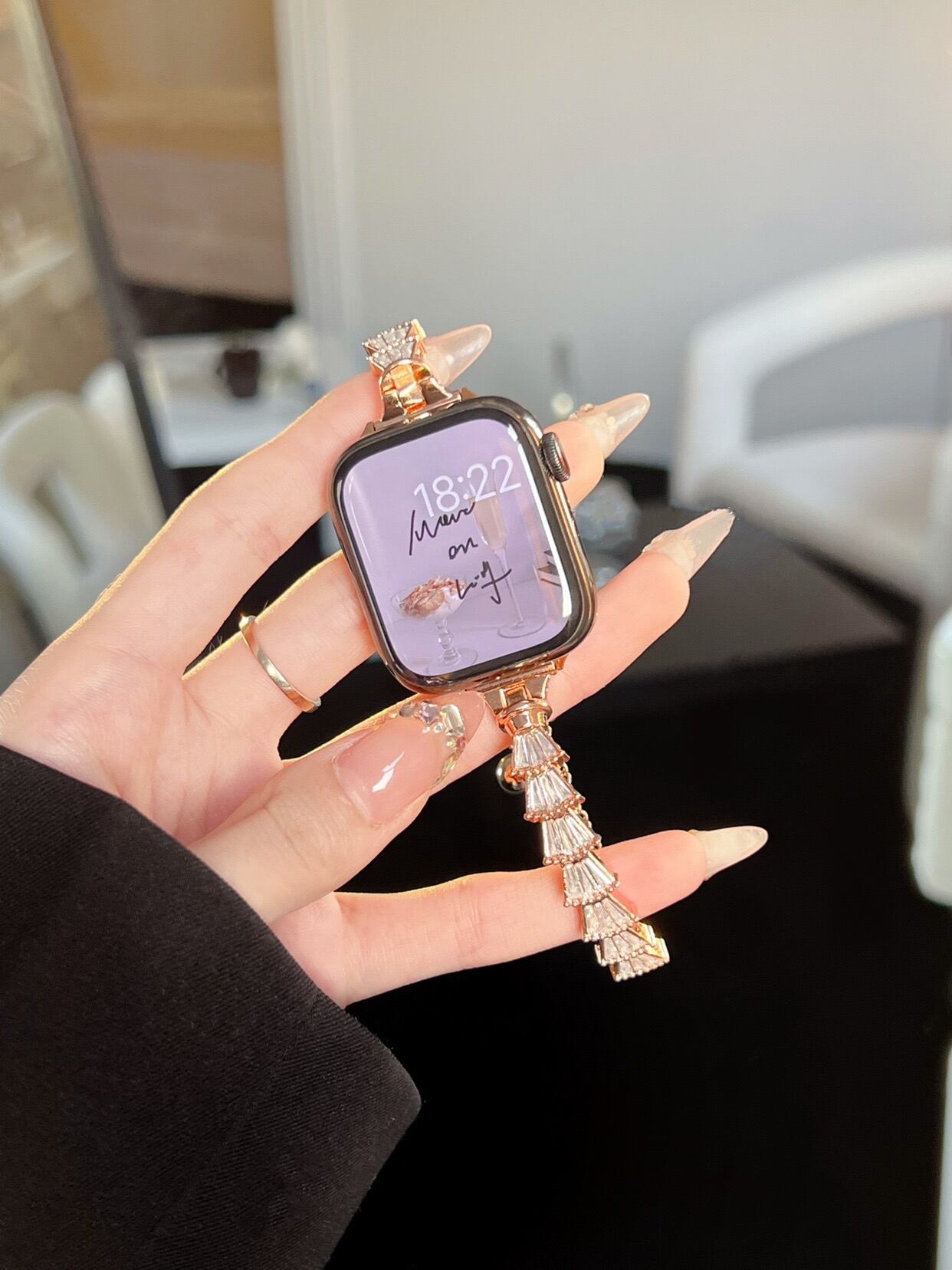 Shining Shell Bracelet Apple Watch Band キラキラシェルのブレスレット風アップルウォッチバンド R01274