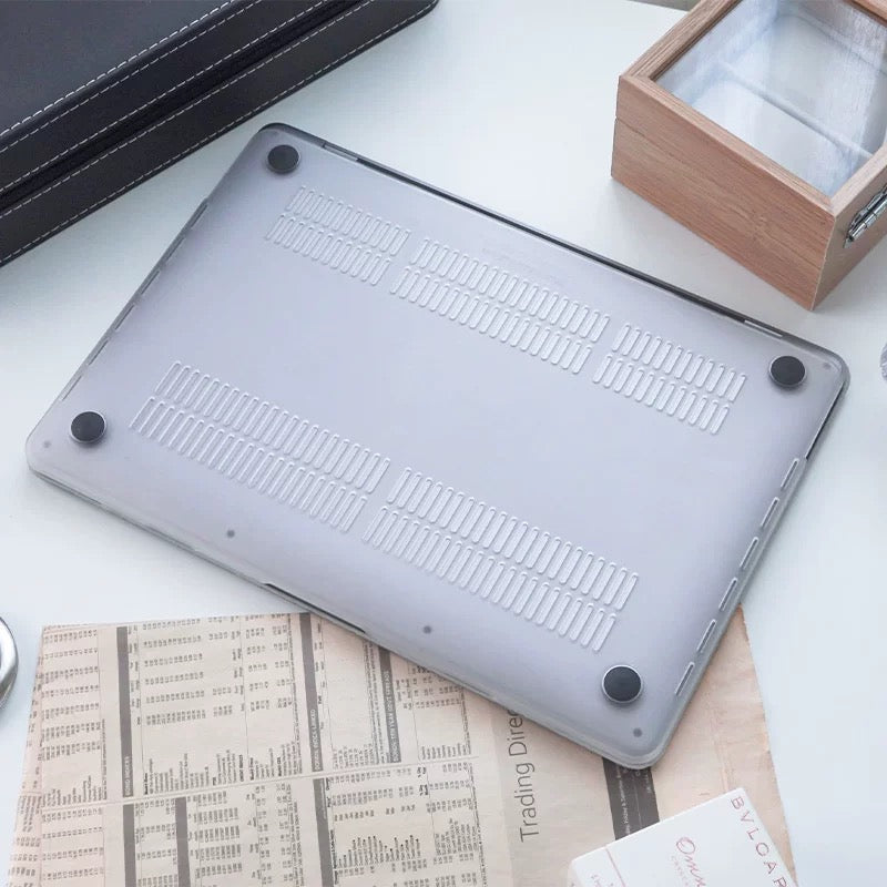 Light Grey Rock Texture MacBook Cover ライトグレーロック模様MacBookカバー R02021
