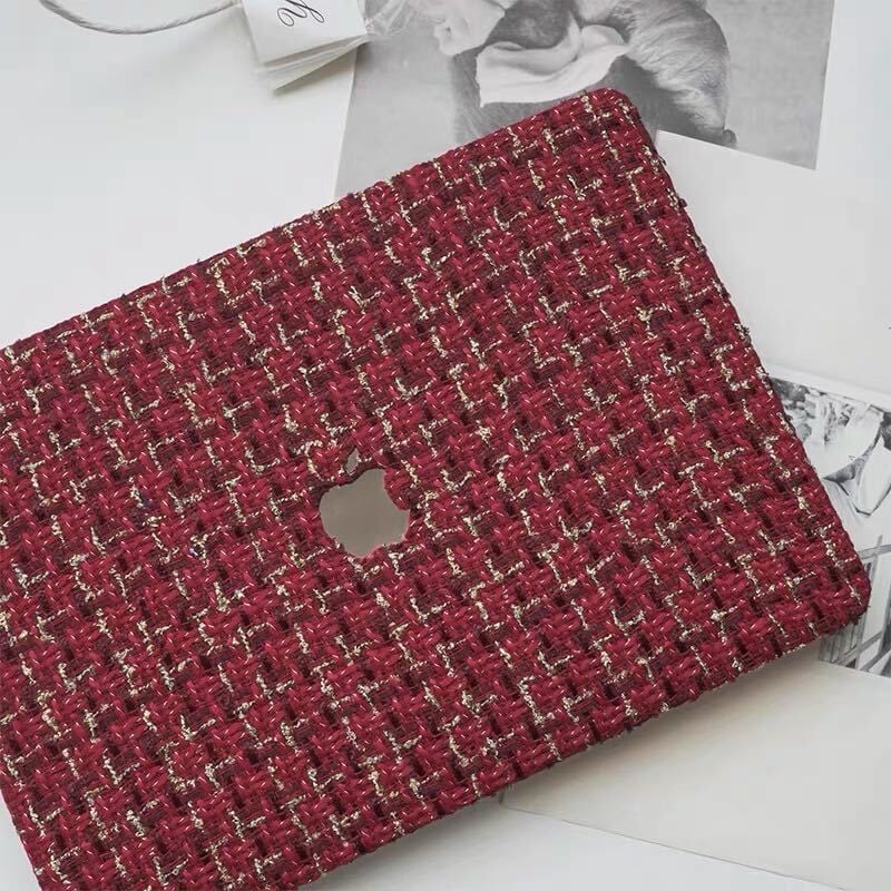 Red Tweed MacBook Cover レッドツイードMacBookカバー R01417