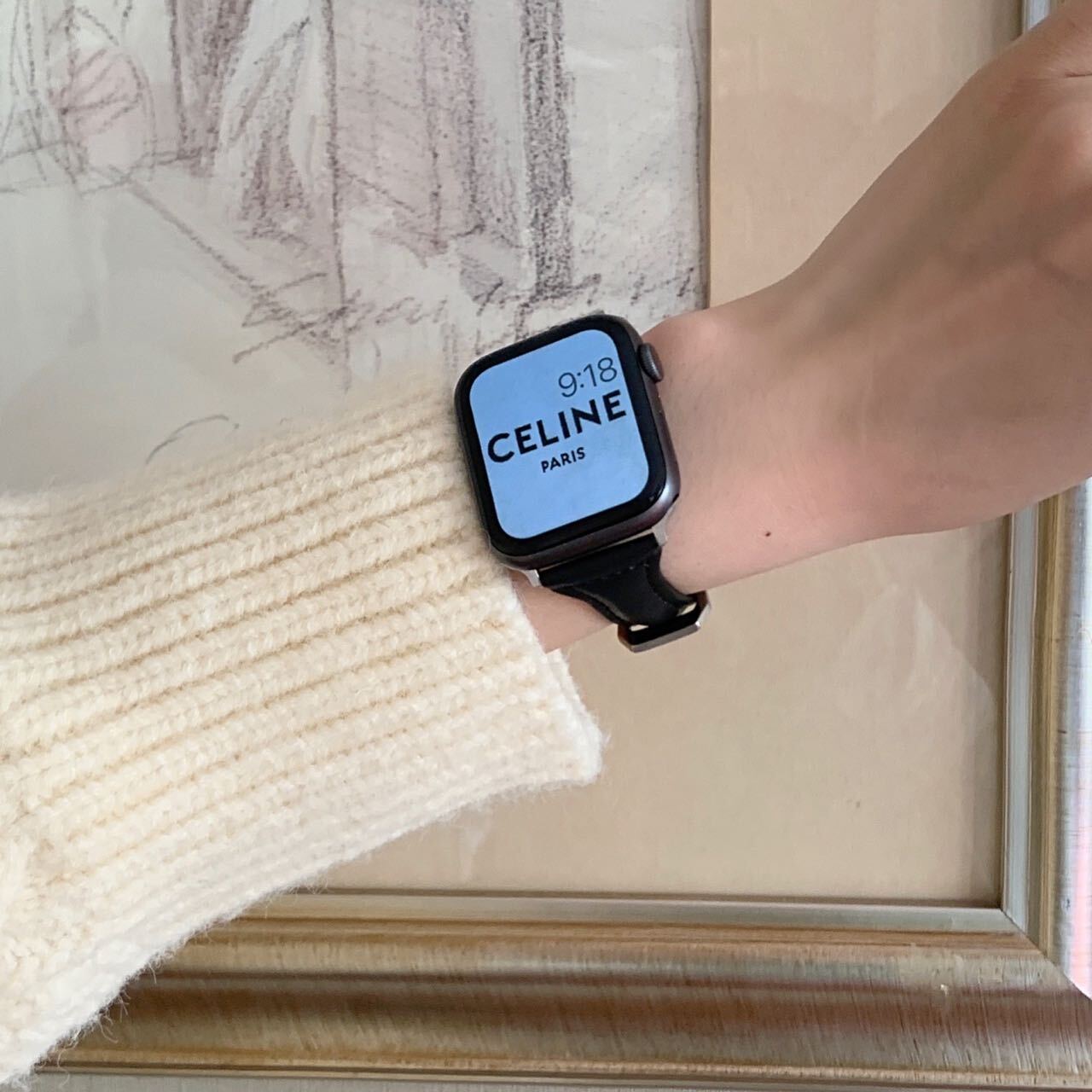 Skinny Leather Apple Watch Band スキニーレザーApple Watchバンド R01261