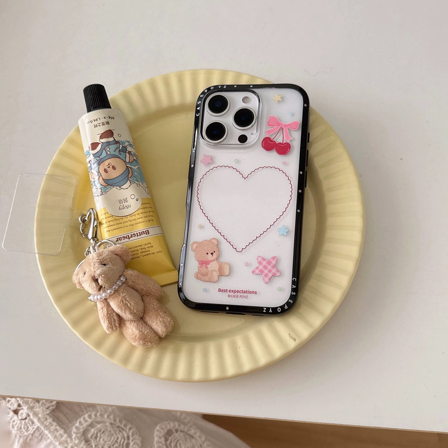 Cute Bear Clear iPhone かわいいクマさんクリアiPhoneケース R02118