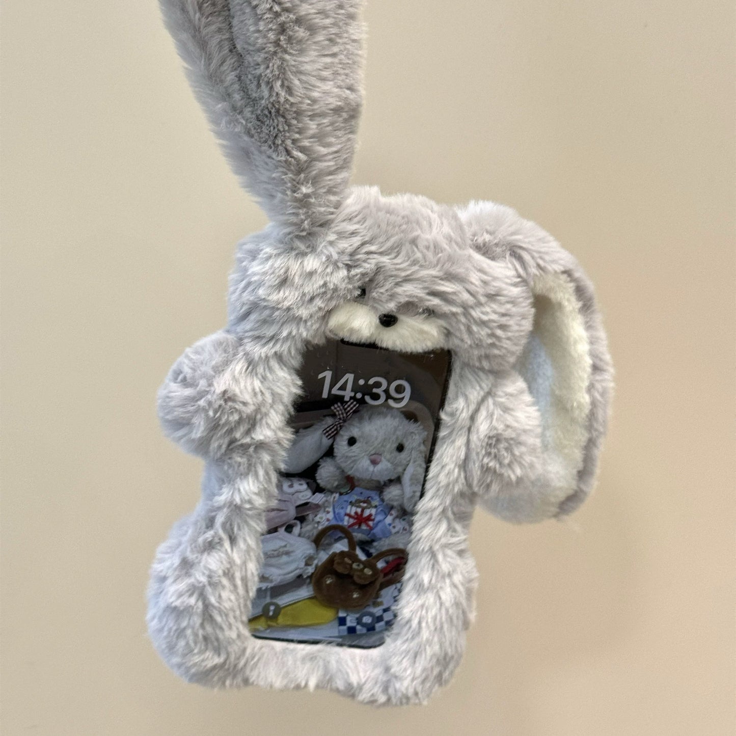 Fluffy Rabbit iPhone case モコモコウサギスマホケース R02041