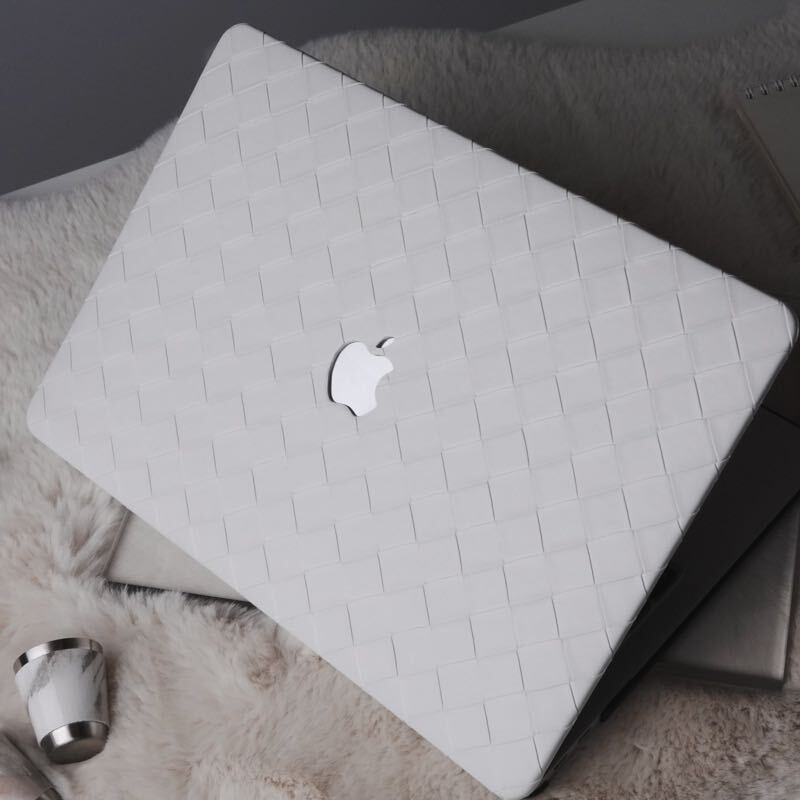 White Weave MacBook Cover ホワイト編みMacBookカバー R01240