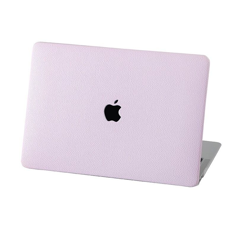 Light Purple Leather MacBook Cover ライトパープルレザーMacBookカバー R01347