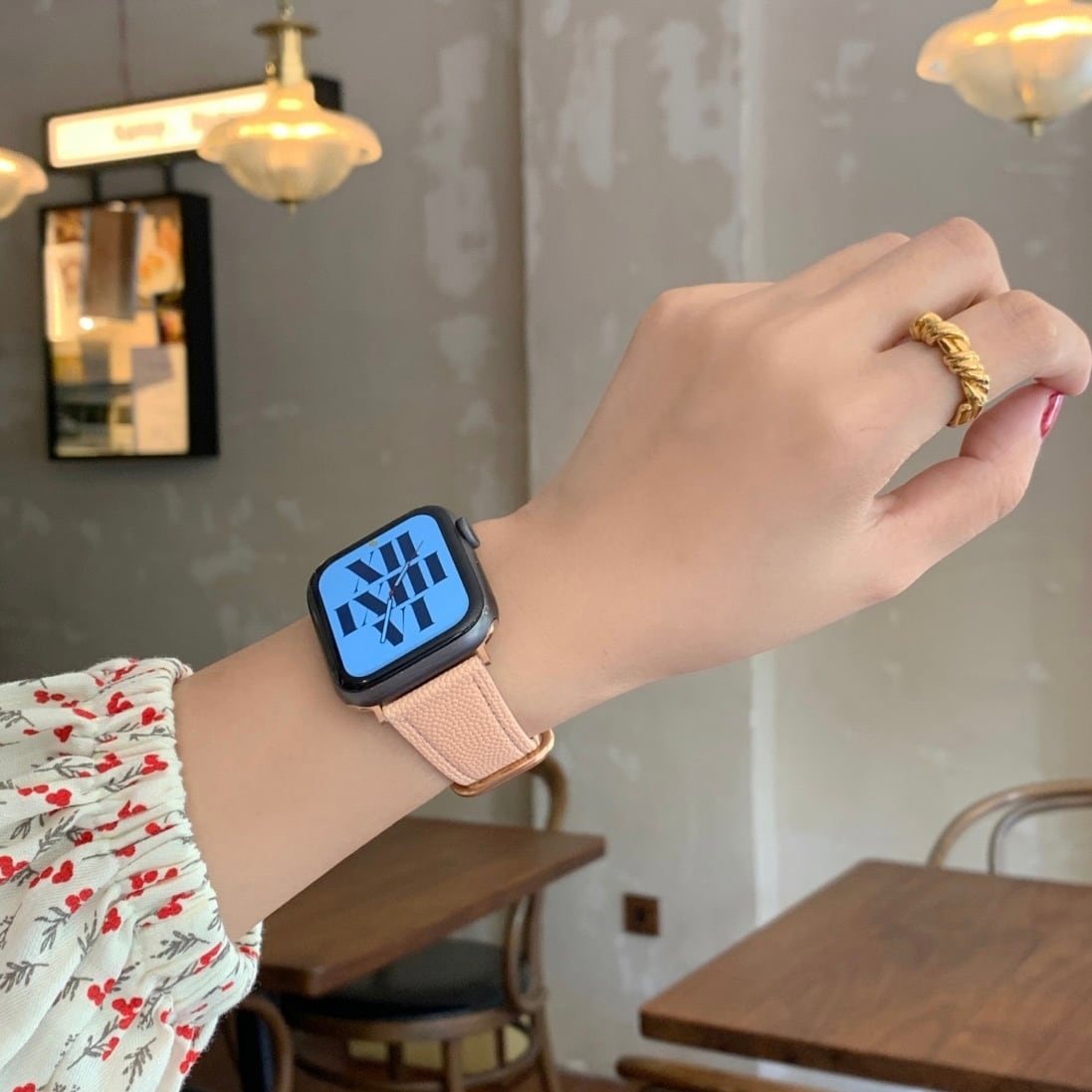 Simple Leather Apple Watch Band シンプルレザーアップルウォッチバンド R01275