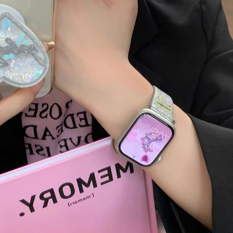 Silver Rabbit Apple Watch Band シルバーラビットApple Watch バンド R01405