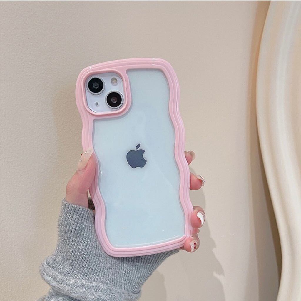 Wave Flame Colorful Clear iPhone case ウェーブフレームカラフルiPhoneケース R01221