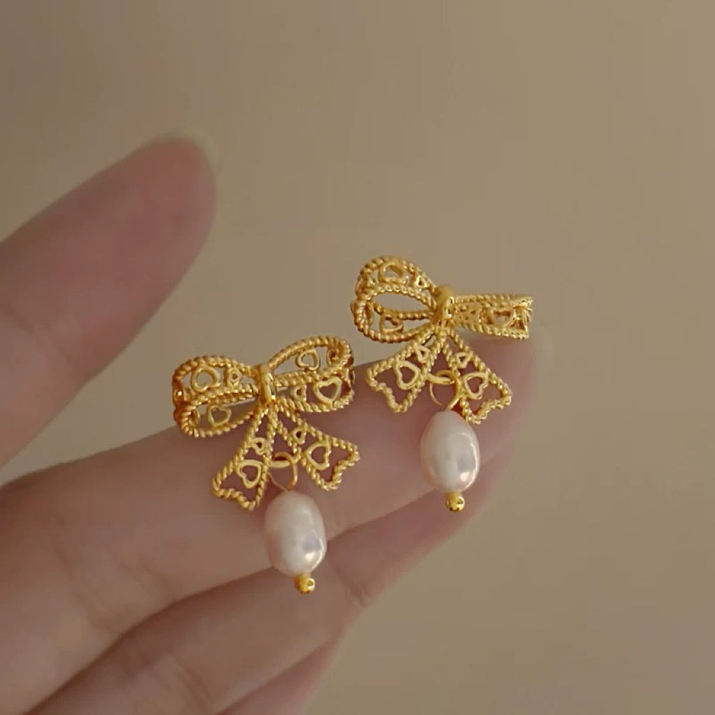 "Ribbon Girl" Earring ”リボンガール”ピアス R02070