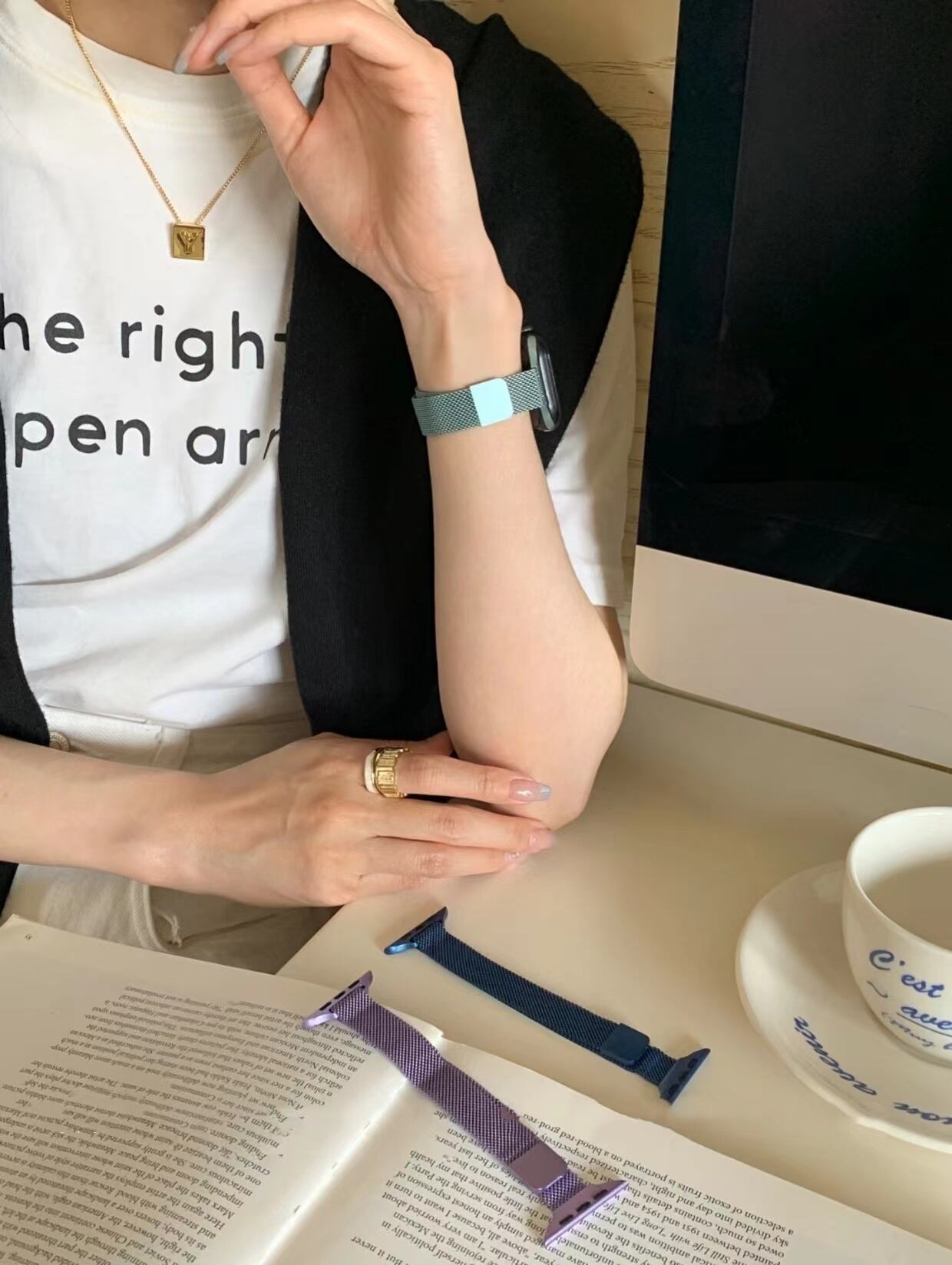 Simple Skinny Colorful Magnet Apple Watch Band シンプルスキニーカラフルマグネットバンド R01257