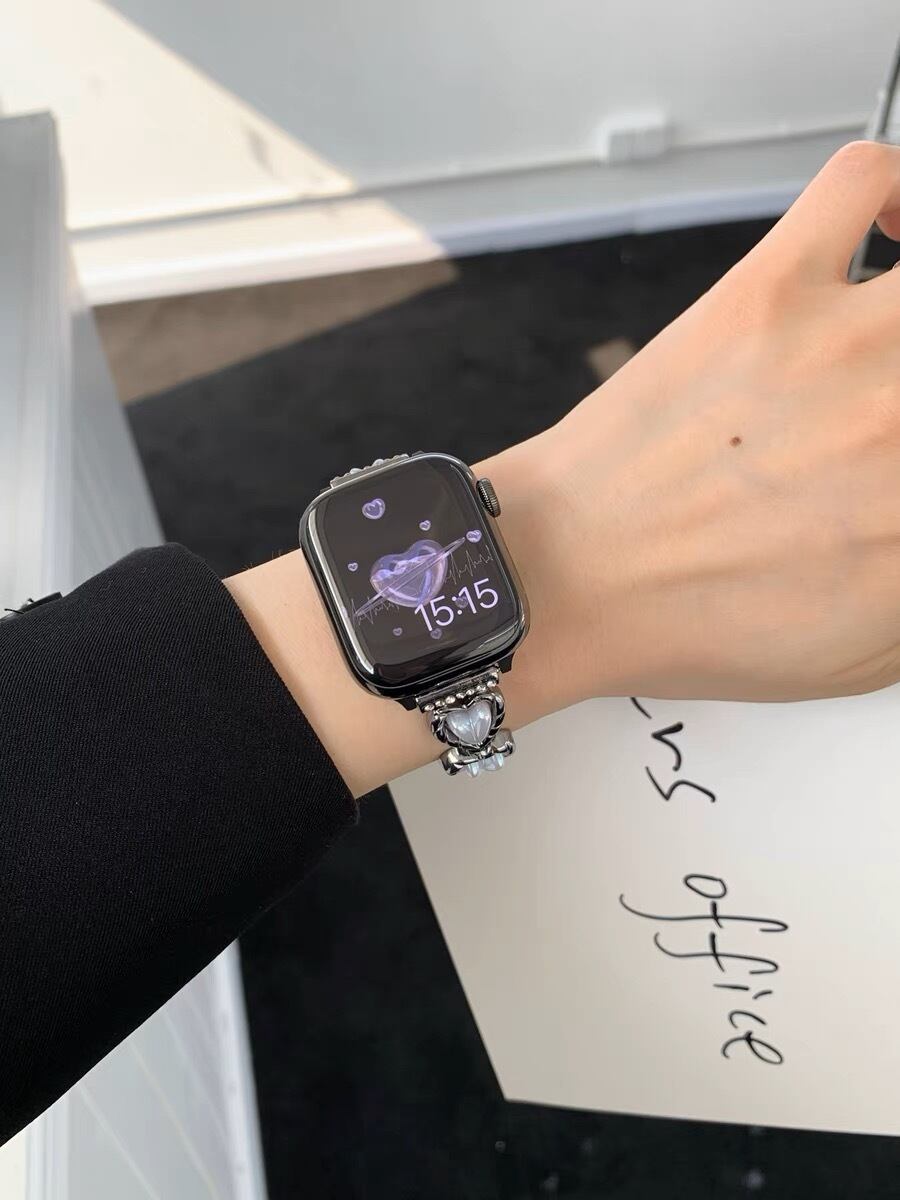 Heart Bracelet Apple Watch Band ハートブレスレットApple Watchバンド R01329