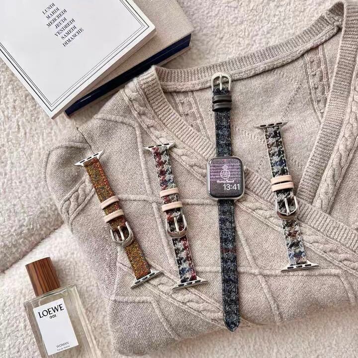 Skinny Tweed Apple Watch Band R01160