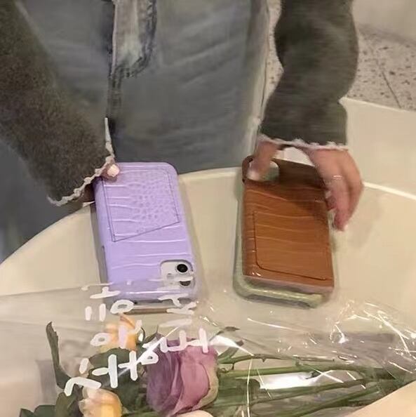 おしゃれなスマホケース ポケット付き PN0093