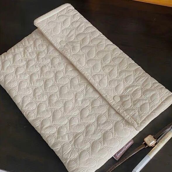 Fluffy Heart MacBook iPad Bag モコモコハートMacBook iPad バッグ R01297
