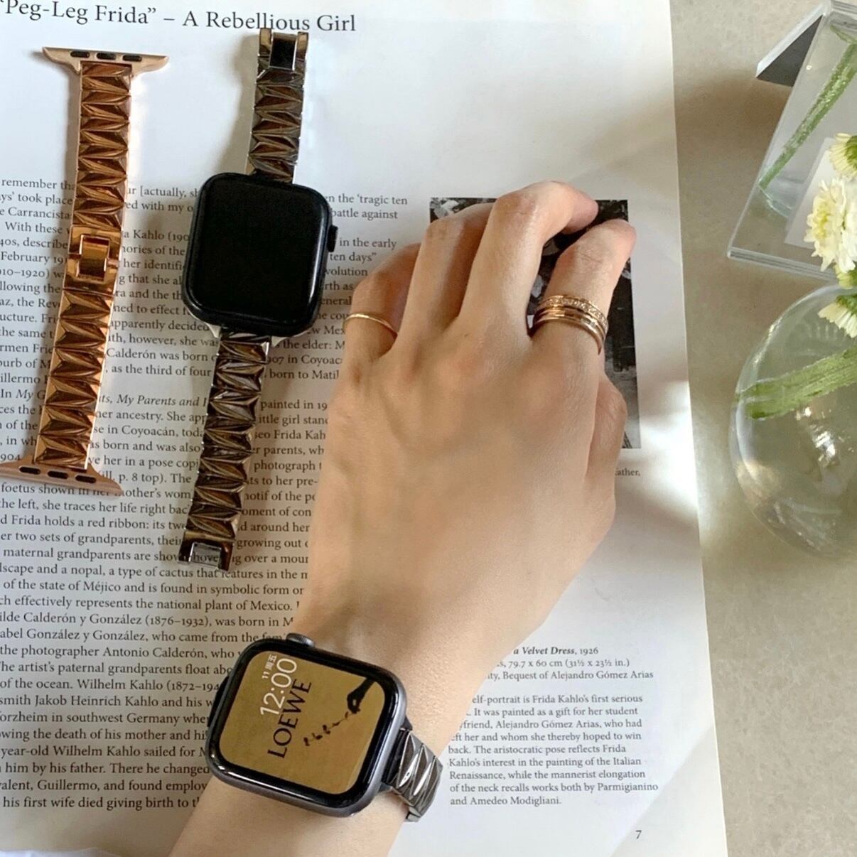Simple Skinny Triangle Apple Watch Band シンプルスキニートライアングルバンド R01247