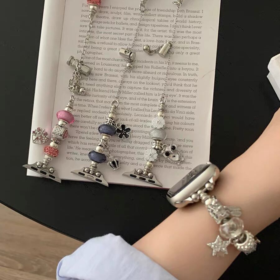Cute Charm Bracelet Apple Watch band かわいいチャームのブレスレット風Apple Watchバンド R01411