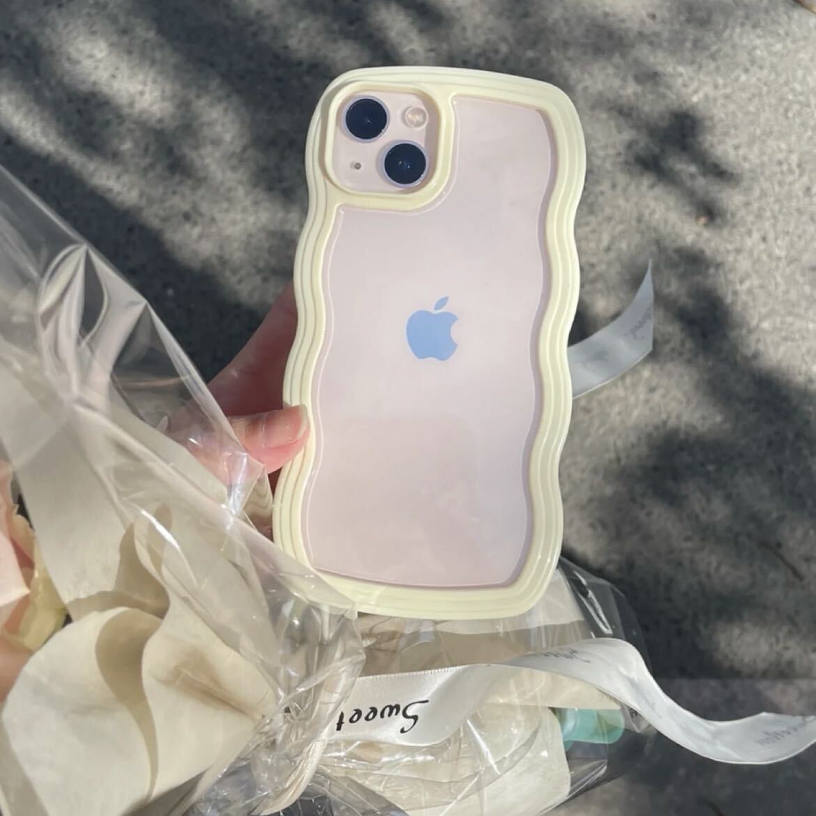 Wave Flame Colorful Clear iPhone case ウェーブフレームカラフルiPhoneケース R01221