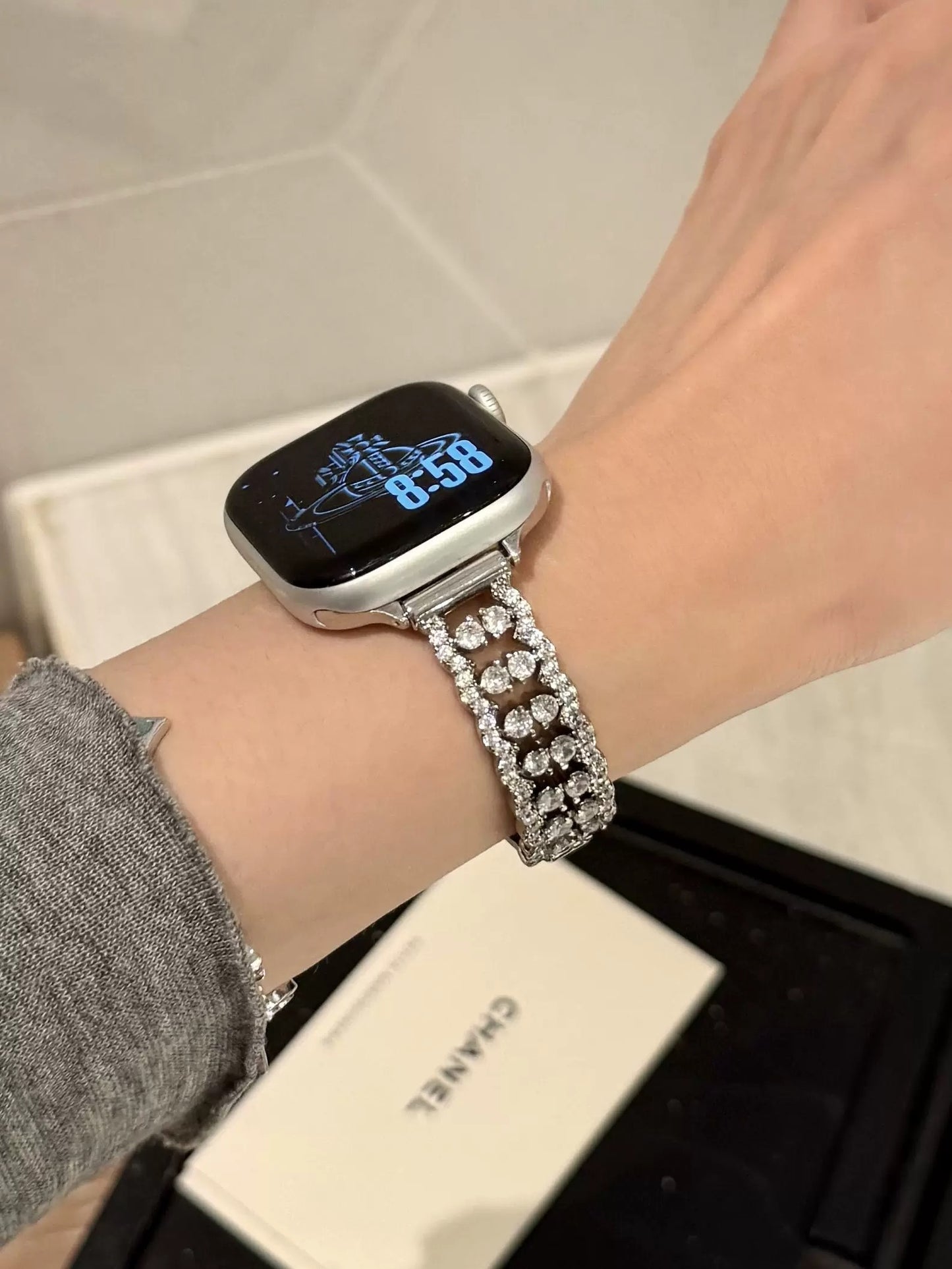 Shining Lace Bracelet Apple Watch Band キラキラレースブレスレット風AppleWatchバンド R02145