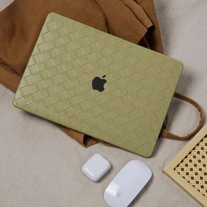 Green Weave MacBook Cover グリーン編みMacBookカバー R01198