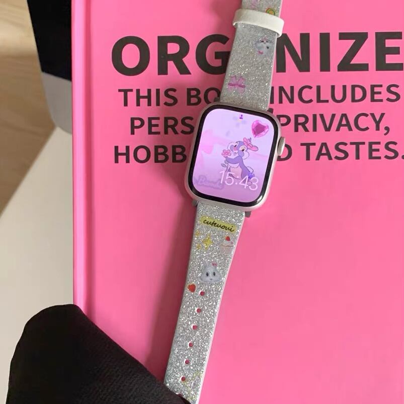 Silver Rabbit Apple Watch Band シルバーラビットApple Watch バンド R01405