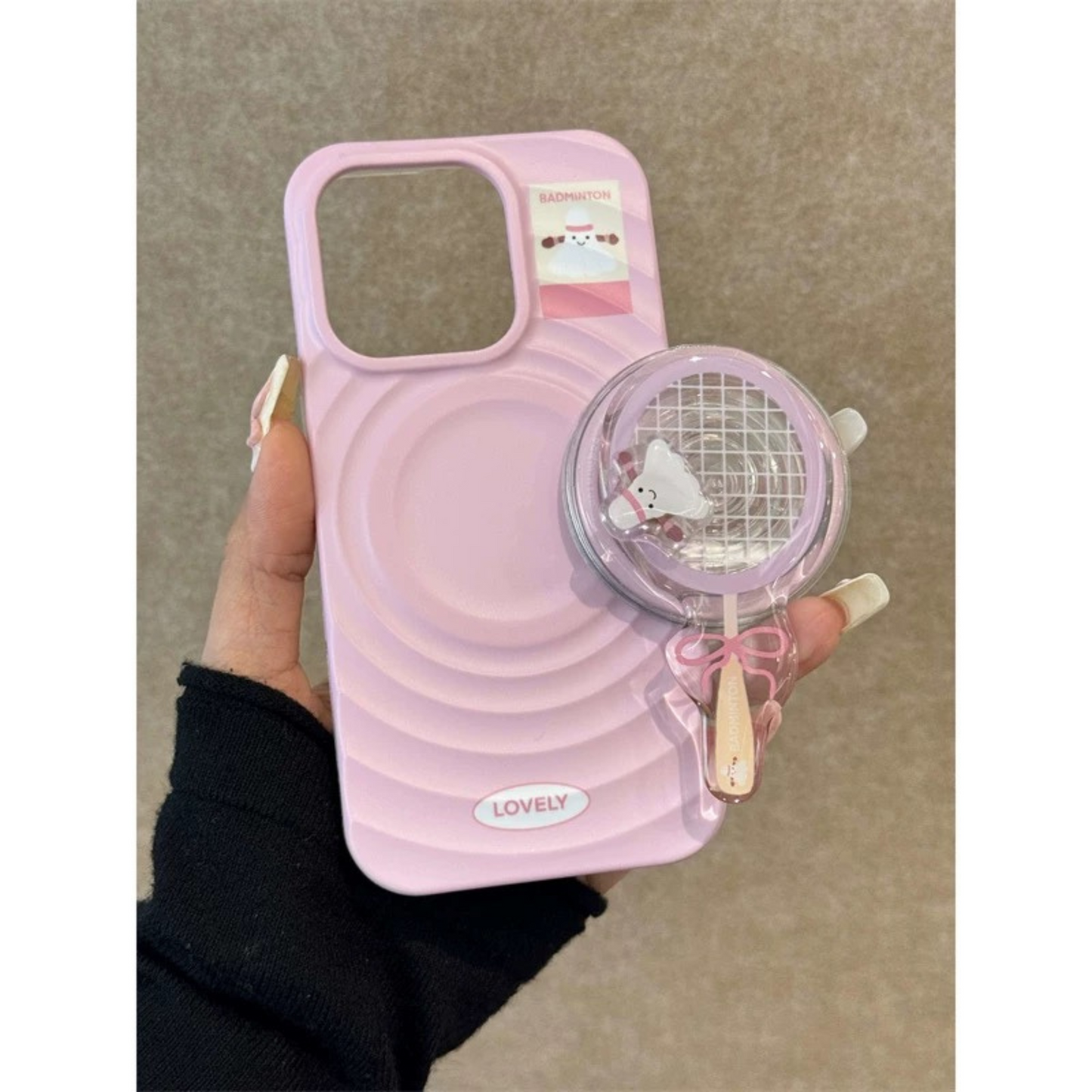 Badminton MagSafe Stand iPhone case バトミントンMagSafeスタンドスマホケース R02001
