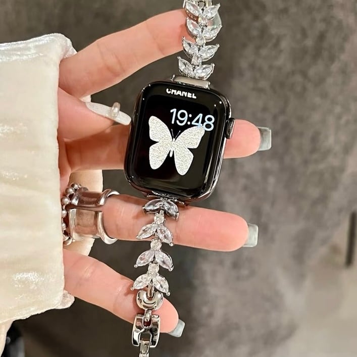 Shining Leaf Apple Watch Band キラキラリーフApple Watchバンド R01328