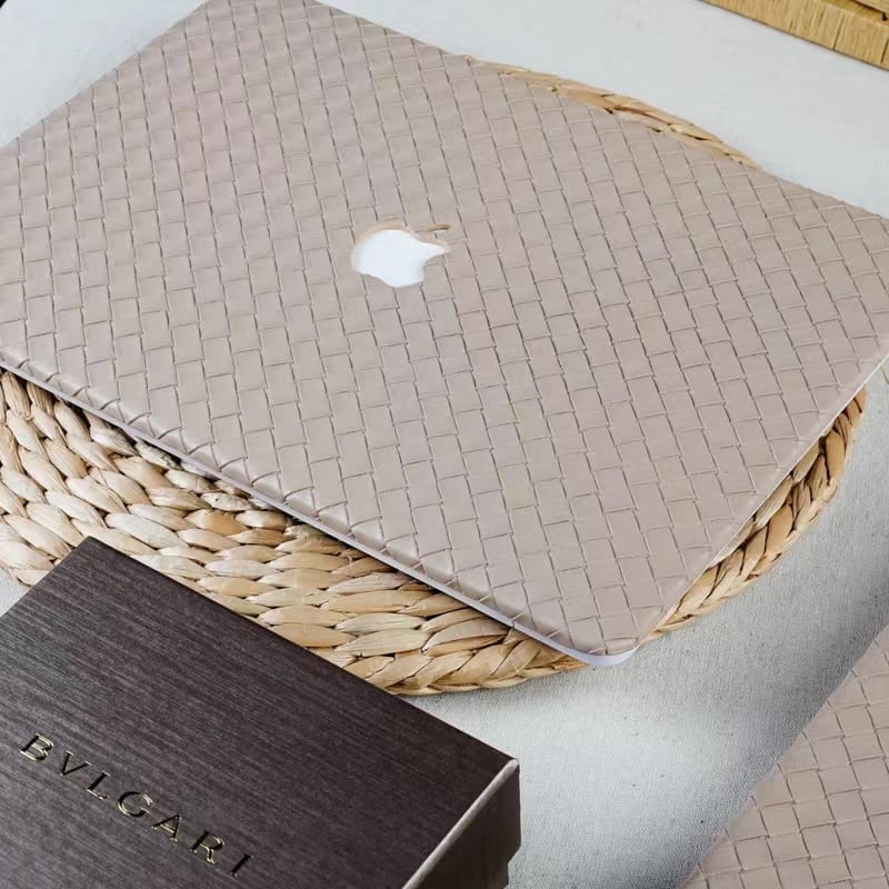 Milk tea Weave MacBook Cover ミルクティー編みMacBookカバー R01196