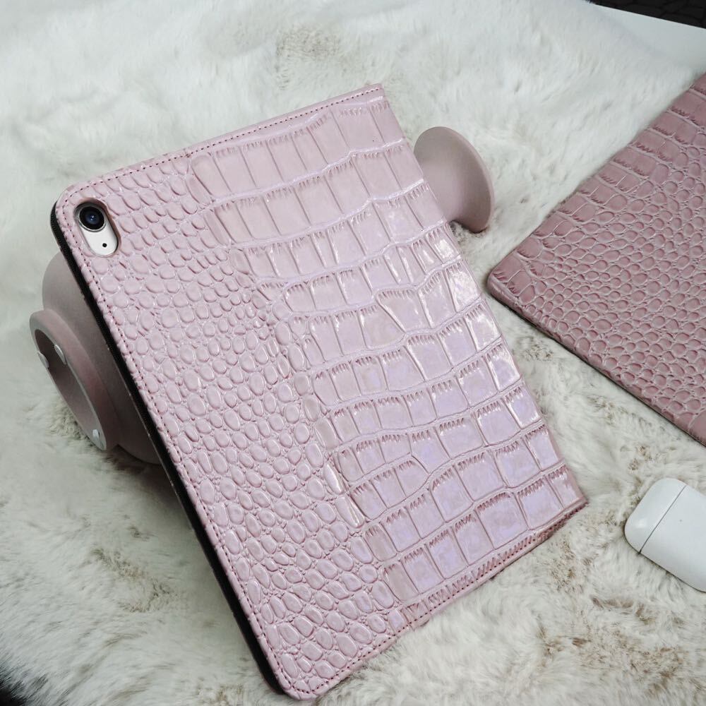 Pink Leather iPad case ピンクレザーiPadケース R01267