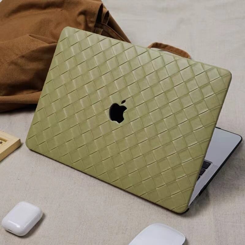 Green Weave MacBook Cover グリーン編みMacBookカバー R01198