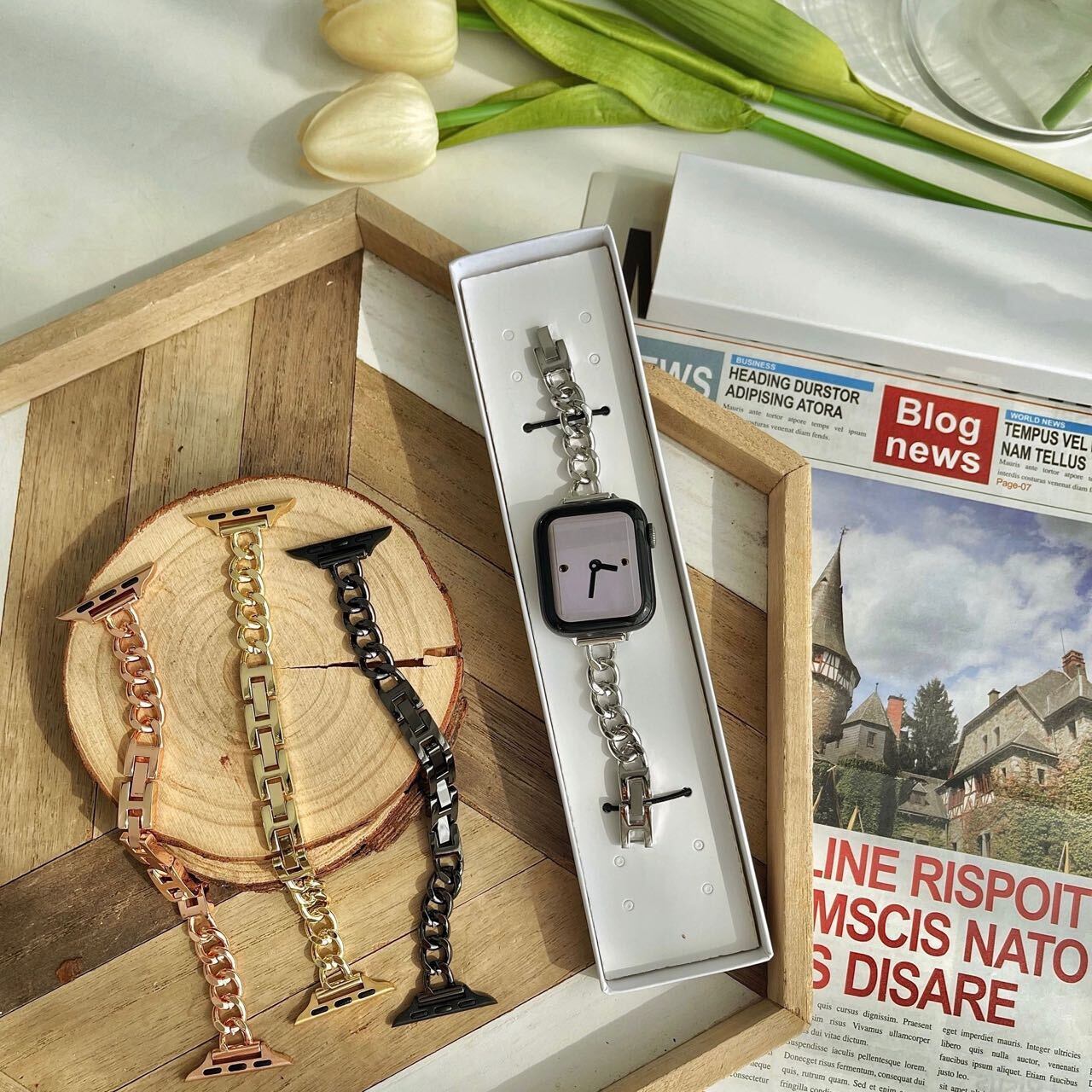 Skinny Chain Apple Watch Band R001180