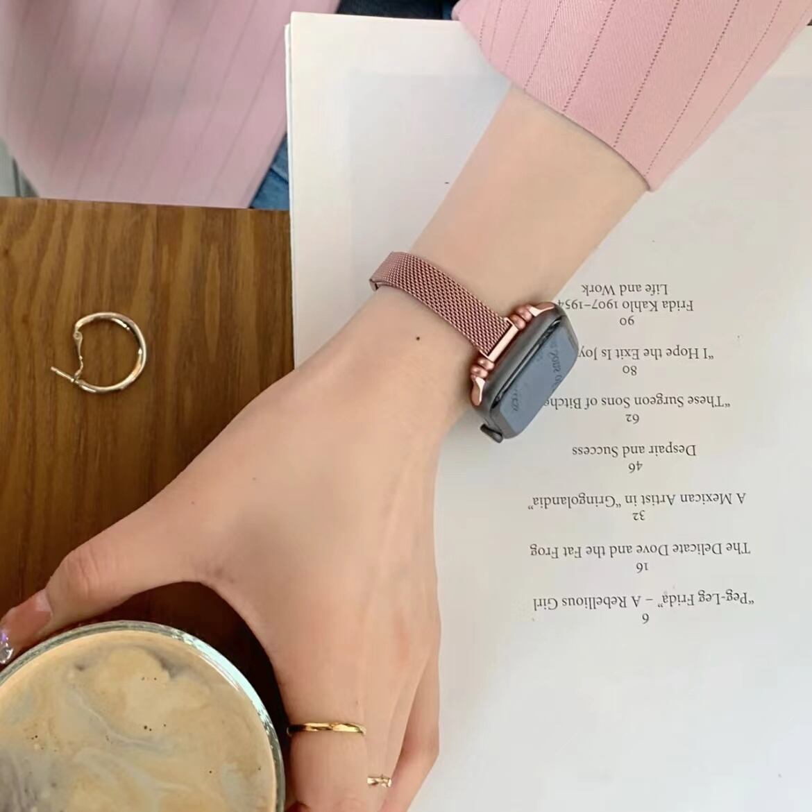 Pink Skinny Apple Watch Band ピンクスキニーAppleWatchバンド R01235