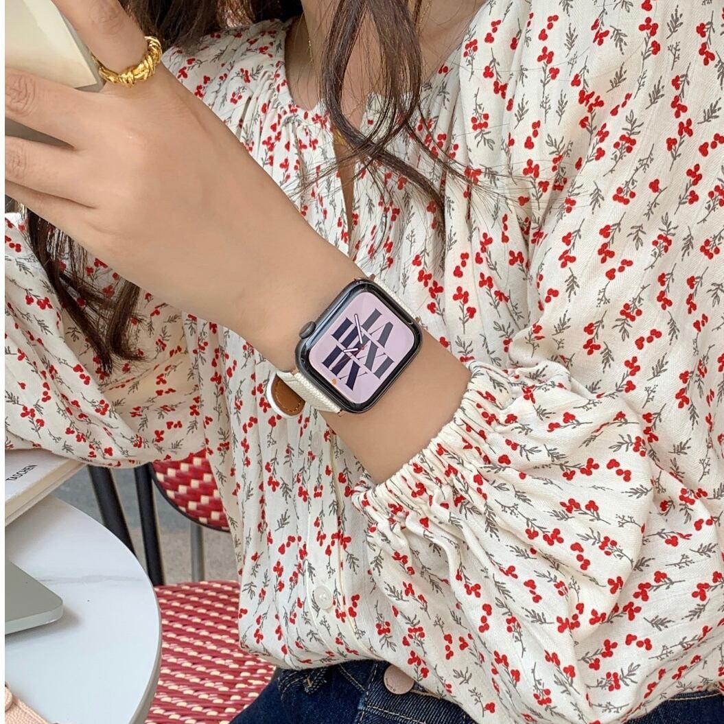 Simple Leather Apple Watch Band シンプルレザーアップルウォッチバンド R01275