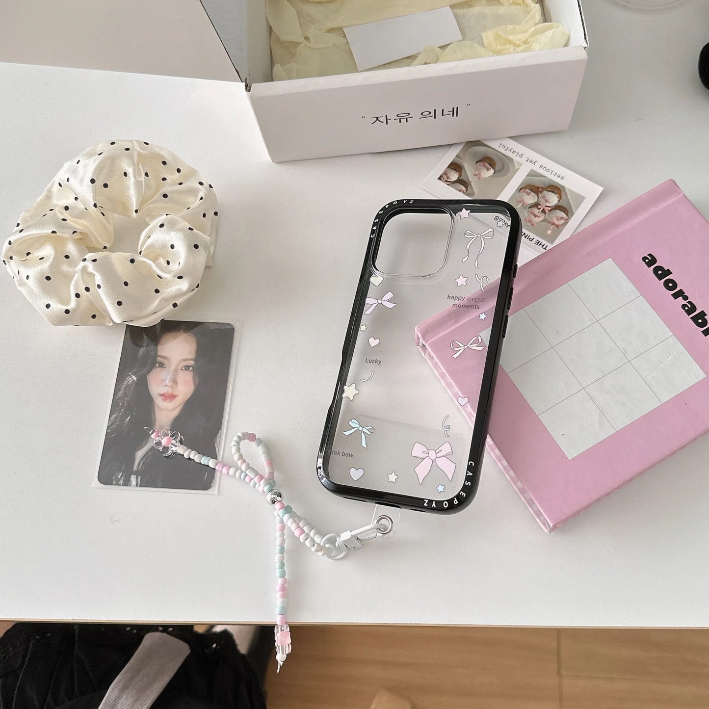 Ribbon Clear iPhone リボンクリアiPhoneケース R02117