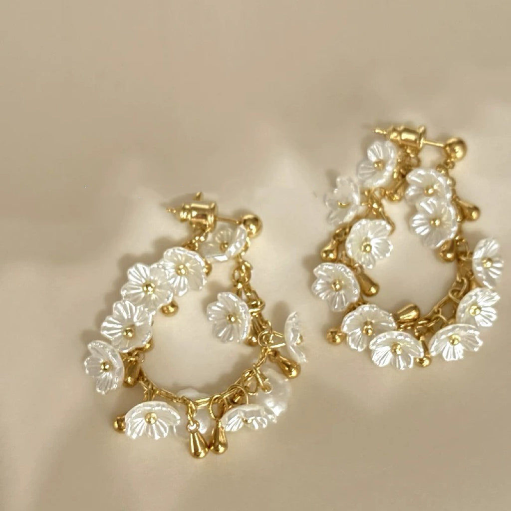 "Flower Hoop" Earring ”フラワーフープ”ピアス R02080