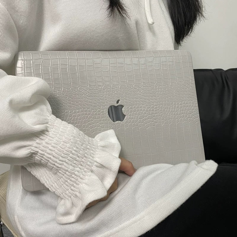 Grey Leather MacBook Cover R01091